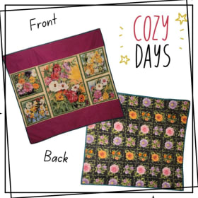 Handmade Floral Print Quilt item