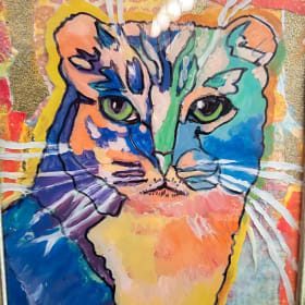 5x7 Framed Pop Art Pet Portrait item