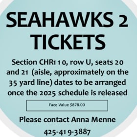 Seahawk Tickets! item