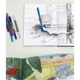 Wondrous Things Book & 1 Hr Private Art Lesson w Liz Swanson item