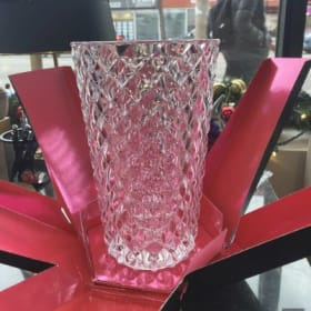 105. Beautiful crystal vase by Cristal D'Arques (v. $120) item