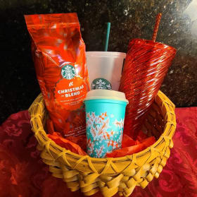 Coffee Lover's Starbucks Gift Basket item