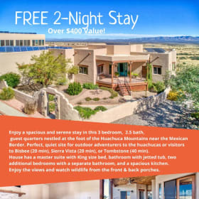 2 Night Stay in the Huachuca Mountains item