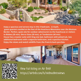 2 Night Stay in the Huachuca Mountains item