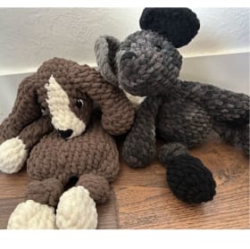 Two children's Plushie Animal Toys item