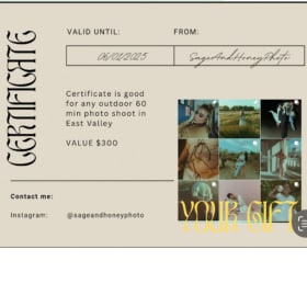 60 Minute outdoor photo shoot in East Valley item