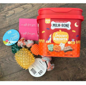 $50 Pour Decisions Gift Card + Small dog basket item