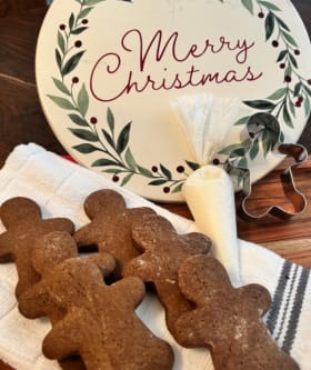 Gingerbread decorating kit from  Yaya's Blooms and Dough item