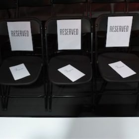 1. Reserved seating FRONT ROW - 2 SEATS item