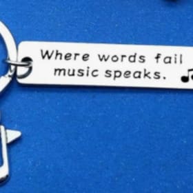 C: Inspirational Keychain Words Fail item