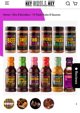 Hey Grill Hey - 12 pack Rubs & Sauces Set item