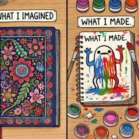 Lot 23. Artistic Hand-Painted Journal item