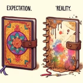 Lot 23. Artistic Hand-Painted Journal item