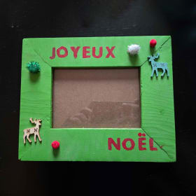 - Cadre de Noël décoratif - Peinturé - item