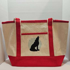 Red and Khaki Tote Bag Coyote item