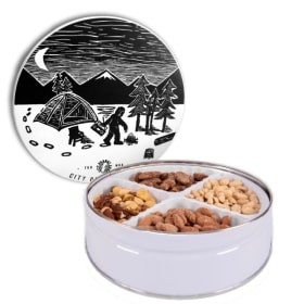 Classic Sasquatch Gift Tin with Delicious Nut Selection item
