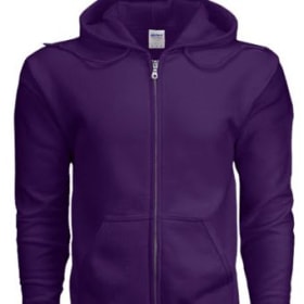 Purple Zip up Hoodie item