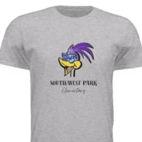 Grey short sleeve t-shirt item