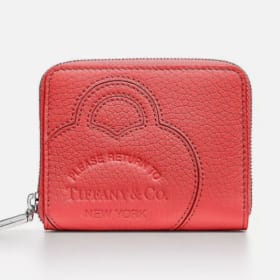 Return to Tiffany Small Zip wallet in hibiscus leather item