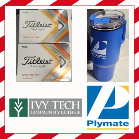 2 Golf Shirts, Tumbler, Lunch Bag, and 4 Packs Golf Balls item