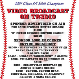 Broadcast tournament sponsor item