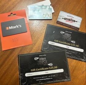 Gift card/certificate Bundle item
