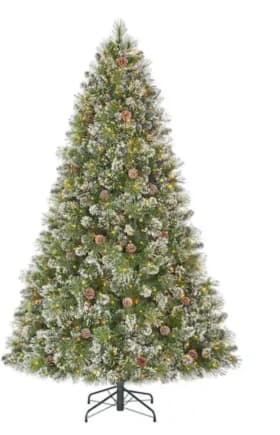 7.5 ft. Pre-Lit LED Sparkling Amelia Frosted Pine Artificial item