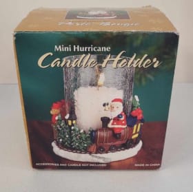 Mini Hurricane Christmas candle holder item