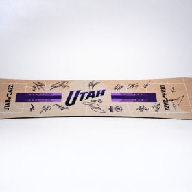 Utah Jazz Team Signed Snowboard item