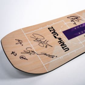 Utah Jazz Team Signed Snowboard item