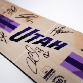 Utah Jazz Team Signed Snowboard item