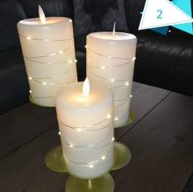 LED Candles Flameless with Remote/timer for Christmas Dinner item