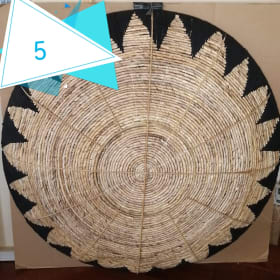 Set of 3 Large Indonesian Banana Macrame basket wall art item