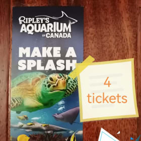 4 Tickets to Ripley's Aquarium in Toronto item
