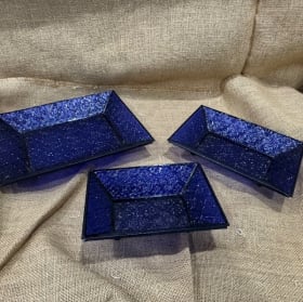 Blue Glass Trays item