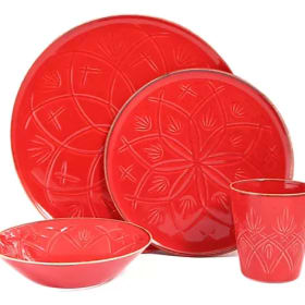 Porland Christina Seasons 12-Piece Dinner Set - RED item