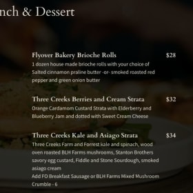 Flyover Christmas Breakfast and Dessert Spread item