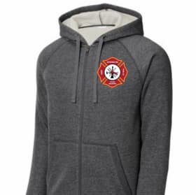Fleece Hooded Zip Up Sweatshirt    -    Small - XL item