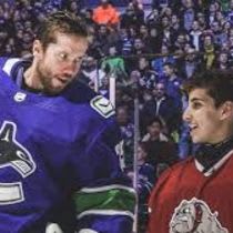 Every kid's dream - skate with the Canucks. Value: Priceless item