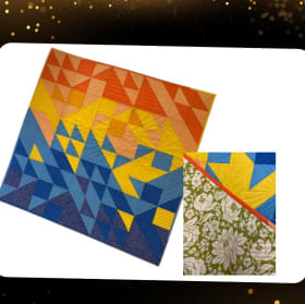 Fractured Sunset Quilt item