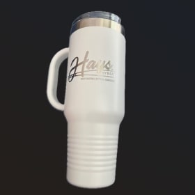 Laser Engraved Tumbler - White 40oz item