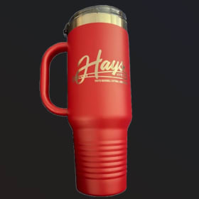 Laser Engraved Tumbler - Red 40oz item