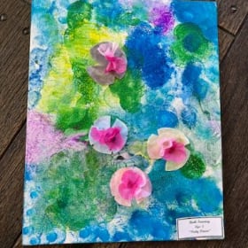 Preschool Artist Ruth I. "Pretty Flowers" item