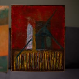 ’Untitled 2’ Oil on Canvas 26”X22” by Manos the Artist item