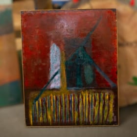 ’Untitled 2’ Oil on Canvas 26”X22” by Manos the Artist item