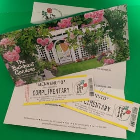 The Butchart Gardens pass for 2 item