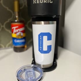 20 oz insulated travel cup with your $15 donation item