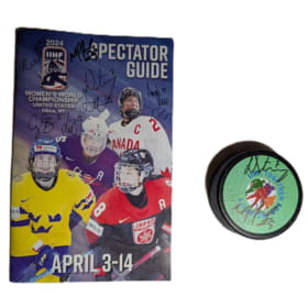 29.	Programme, et rondelle WWC 2024 signées item