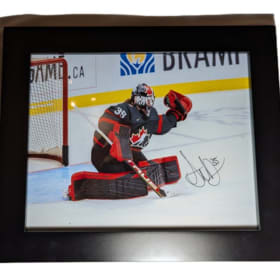 48.	Photo signée encadrée de Ann-Renée Desbiens 1 item