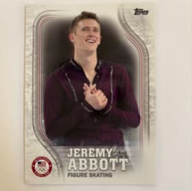 Topps Autographed Jeremy Abbott Trading Card item